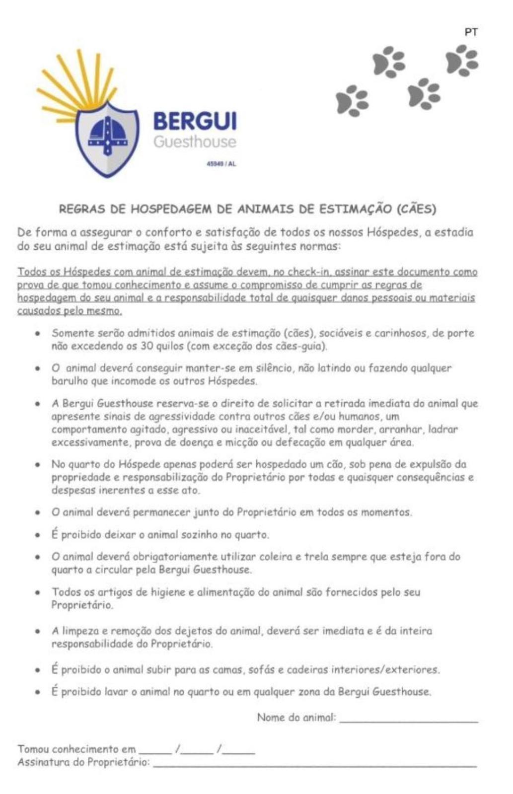 Bergui Guesthouse - Em Guimaraes Desde 2017 Kültér fotó